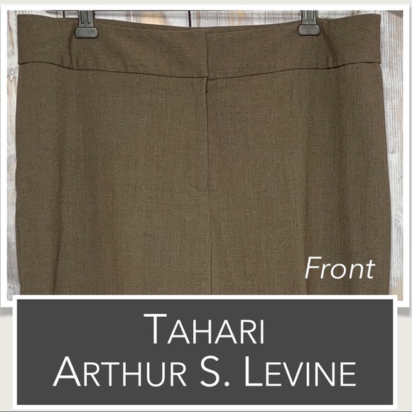 Tahari, Arthur S. Levine Dress Pants in Brown Size 10 EUC - Picture 4 of 9